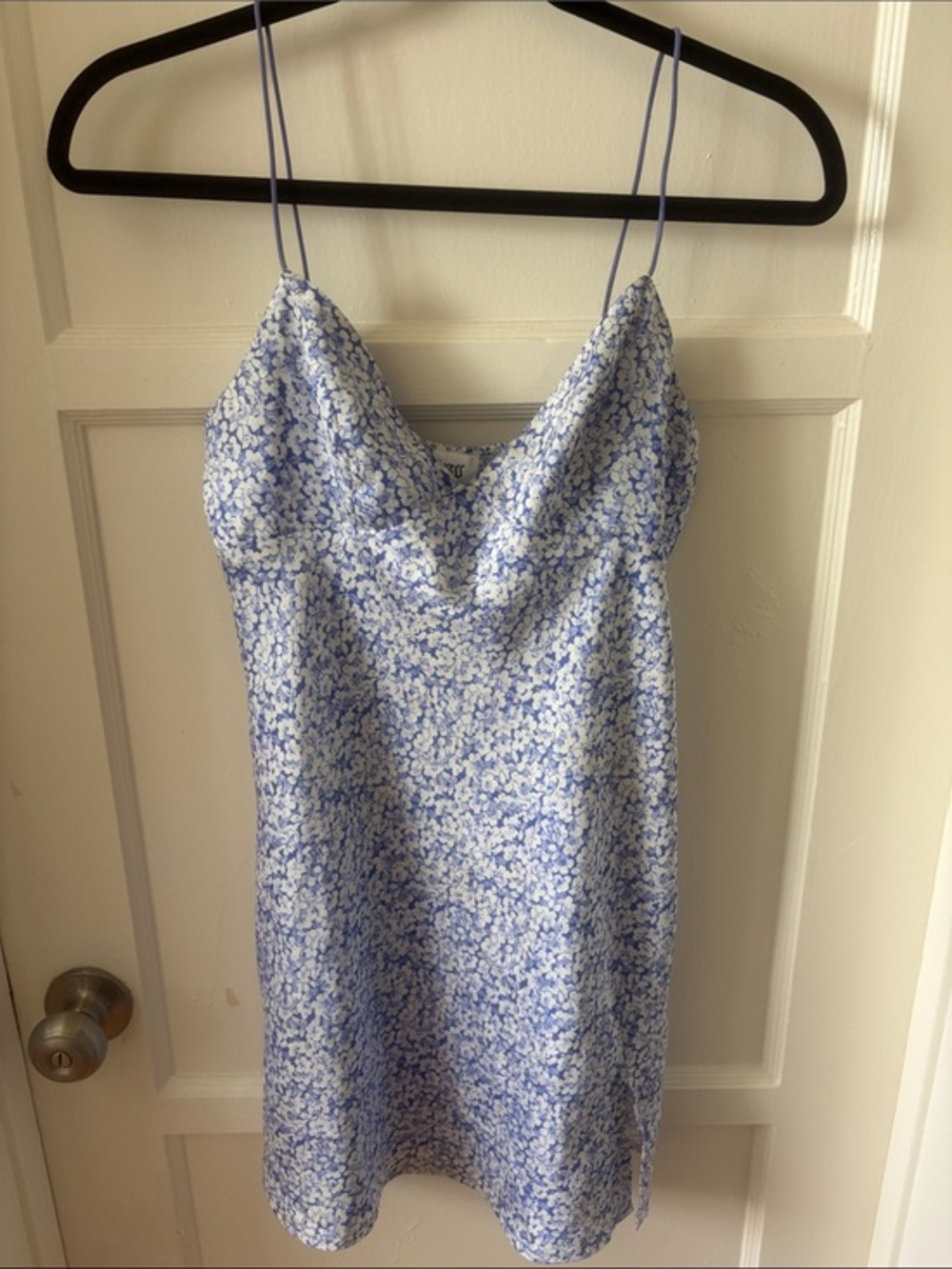 Princess Polly Light Blue and White Floral Slip Dress